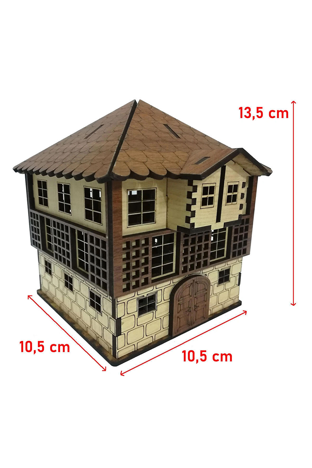 Kişiye Özel, Kilitli, Ahşap Kumbara Ve Tip Box-Tarihi Ev Kumbara