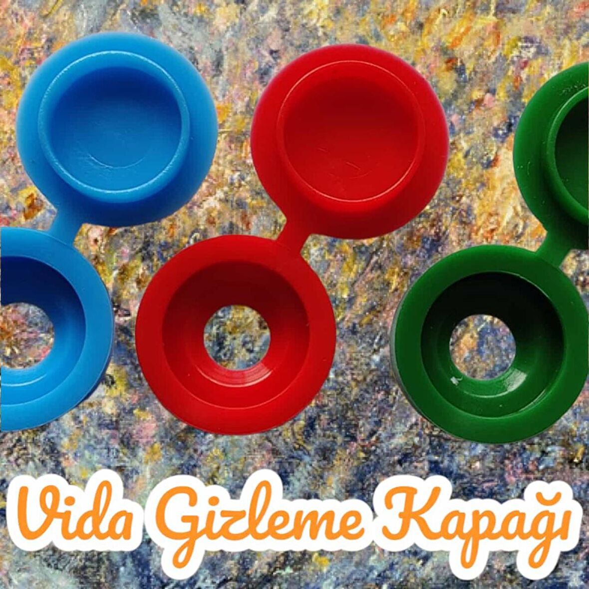 100 Adet Menteşeli Beyaz Plastik Vida Kapağı, Vida Gizleme Kapağı, Vida Kapağı, Mobilya Vida Kapağı