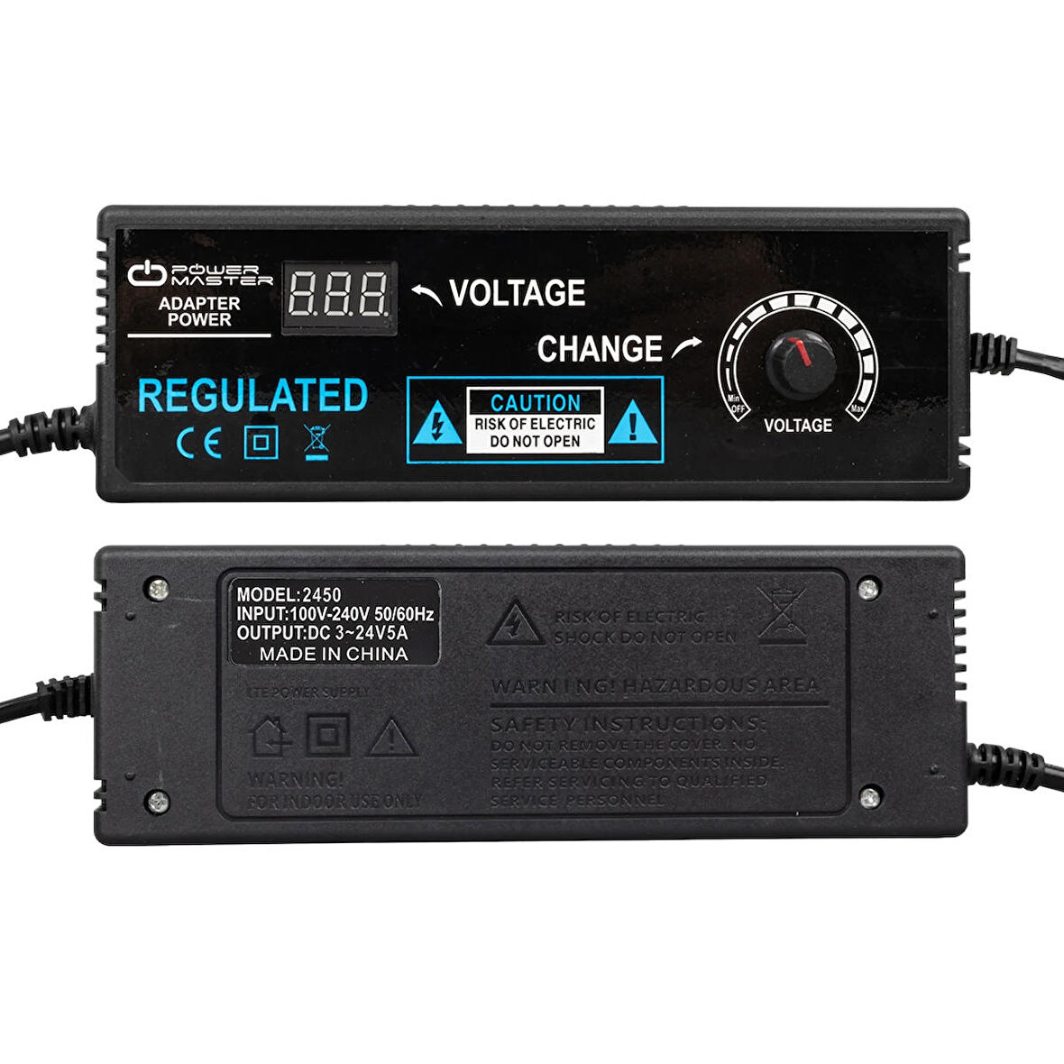 3 VOLT - 24 VOLT - 5 AMPER 5.5*2.5 UÇLU KADEMELİ ADAPTÖR (4324)