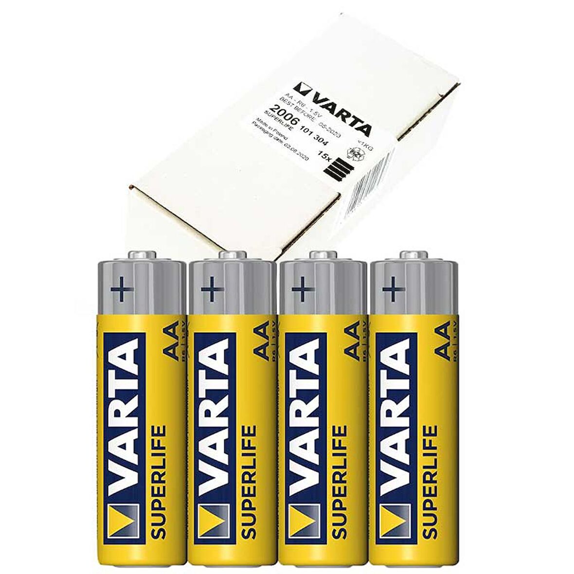 VARTA SUPERLIFE ÇİNKO AA KALEM PİL 60LI PAKET FİYAT (4324)