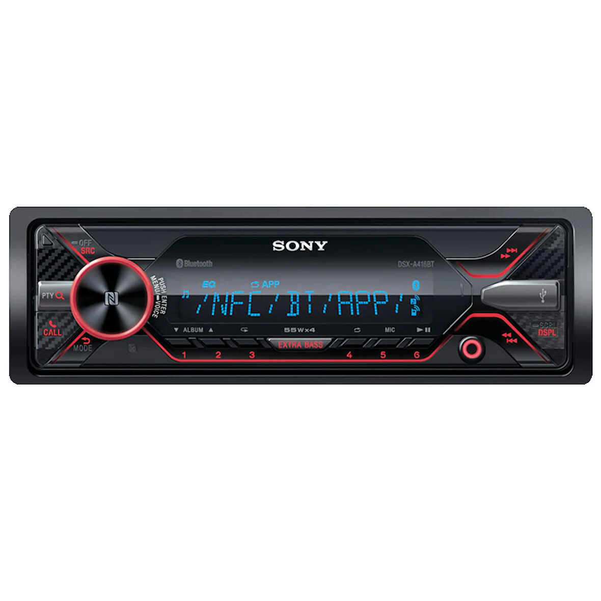 SONY DSX-A416BT USB/FM/AUX/BLUETOOTH OTO TEYP 4 X 55 WATT (4324)