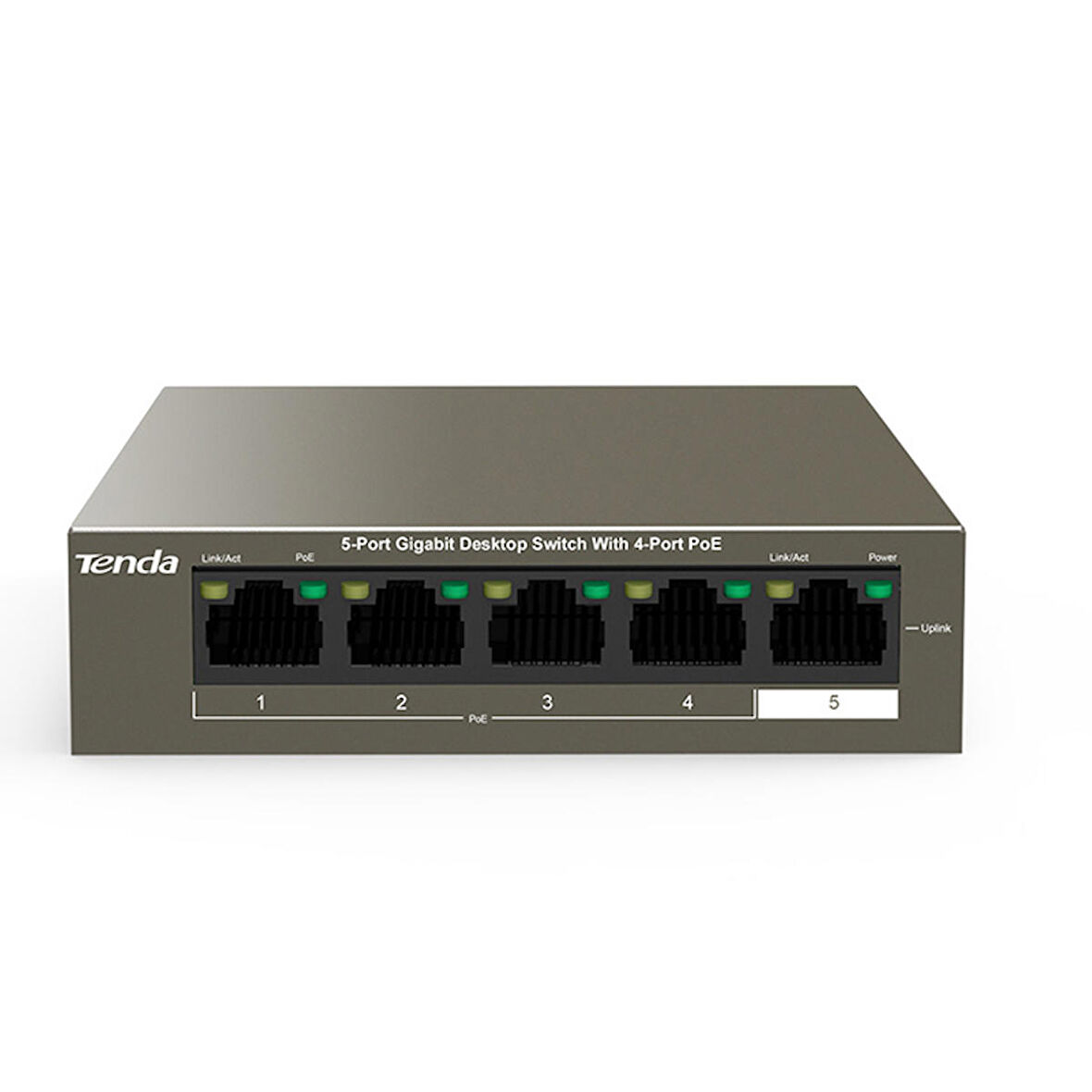 TENDA TEG1105P 63W 5 PORT GIGABIT ETHERNET SWITCH (4 PORT POE) (4324)