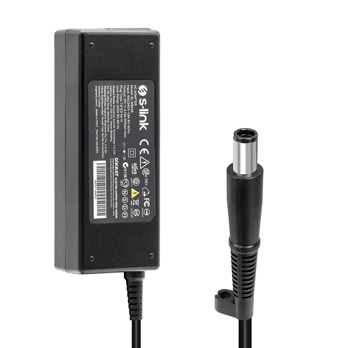 S-LINK SL-NBA45 19 VOLT - 4.74 AMPER 7.4*5.0 UÇLU HP NOTEBOOK ADAPTÖR (4324)