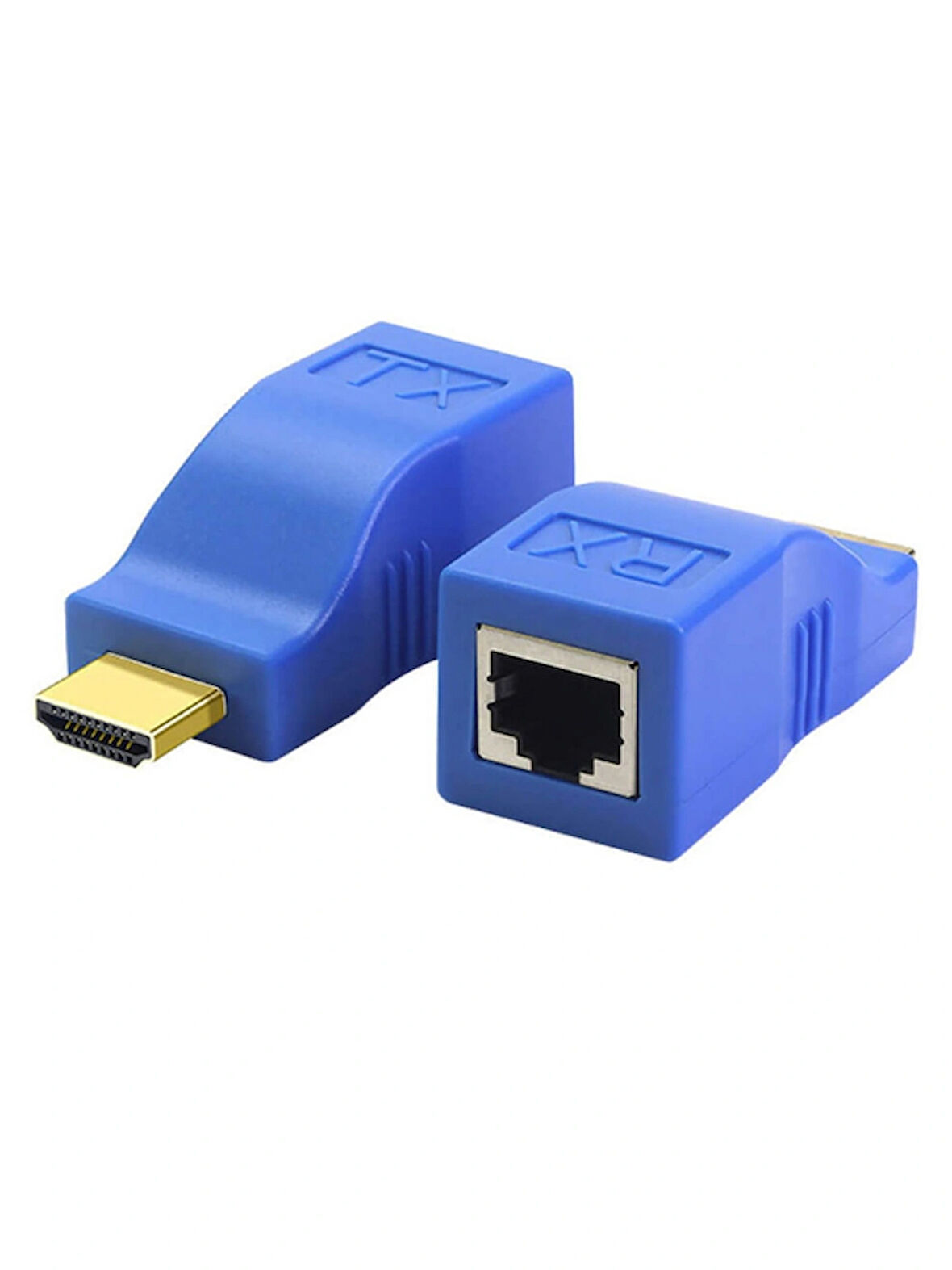 OneTech Extender Uzatma Adaptörü Cat5 Cat6 30 Metre Triline Extender