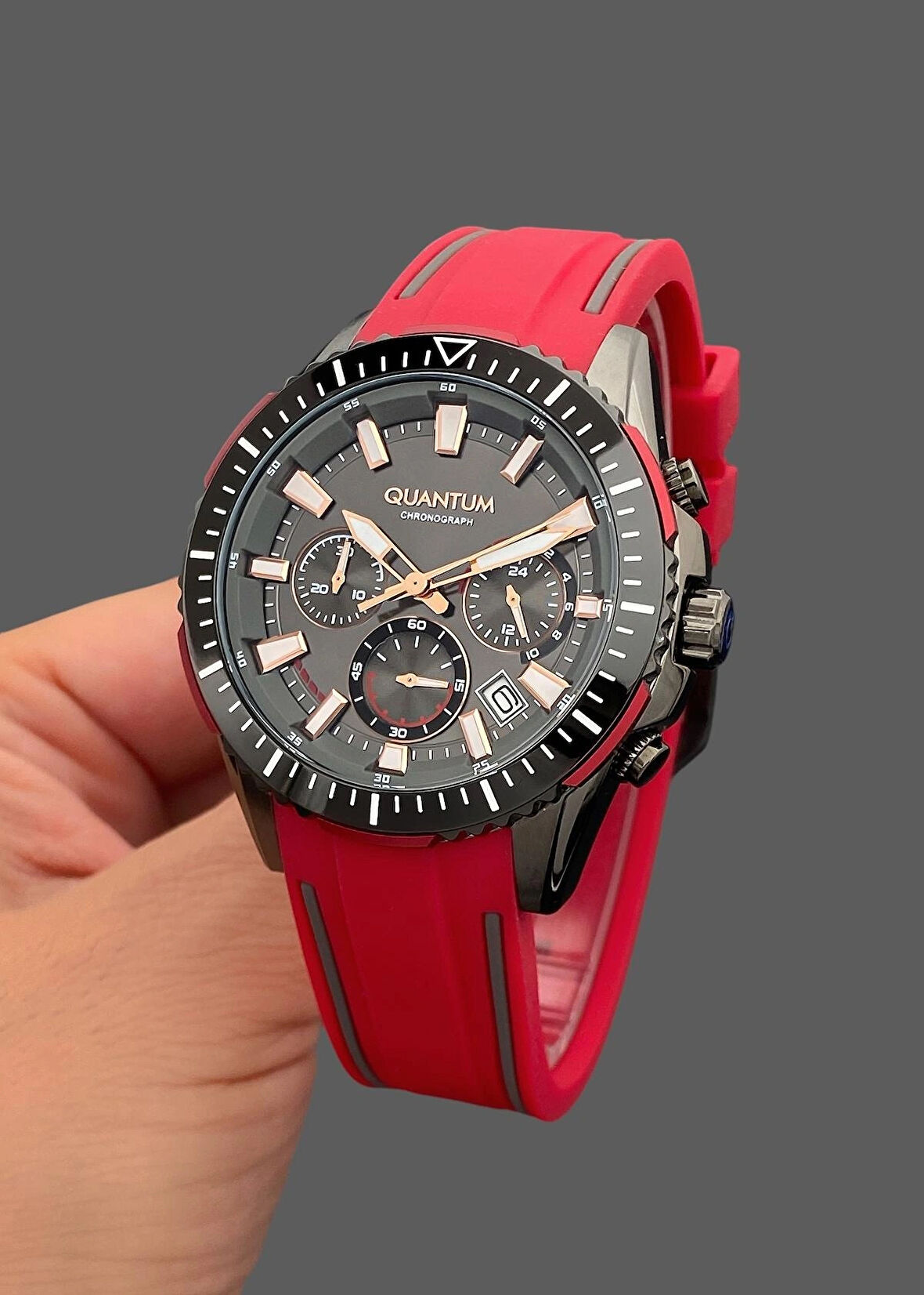 Orijinal 2 Yıl Garantili Fonksiyonları Aktif 10Atm Su Geçirmez Silikon Kordon Erkek Kol Saati