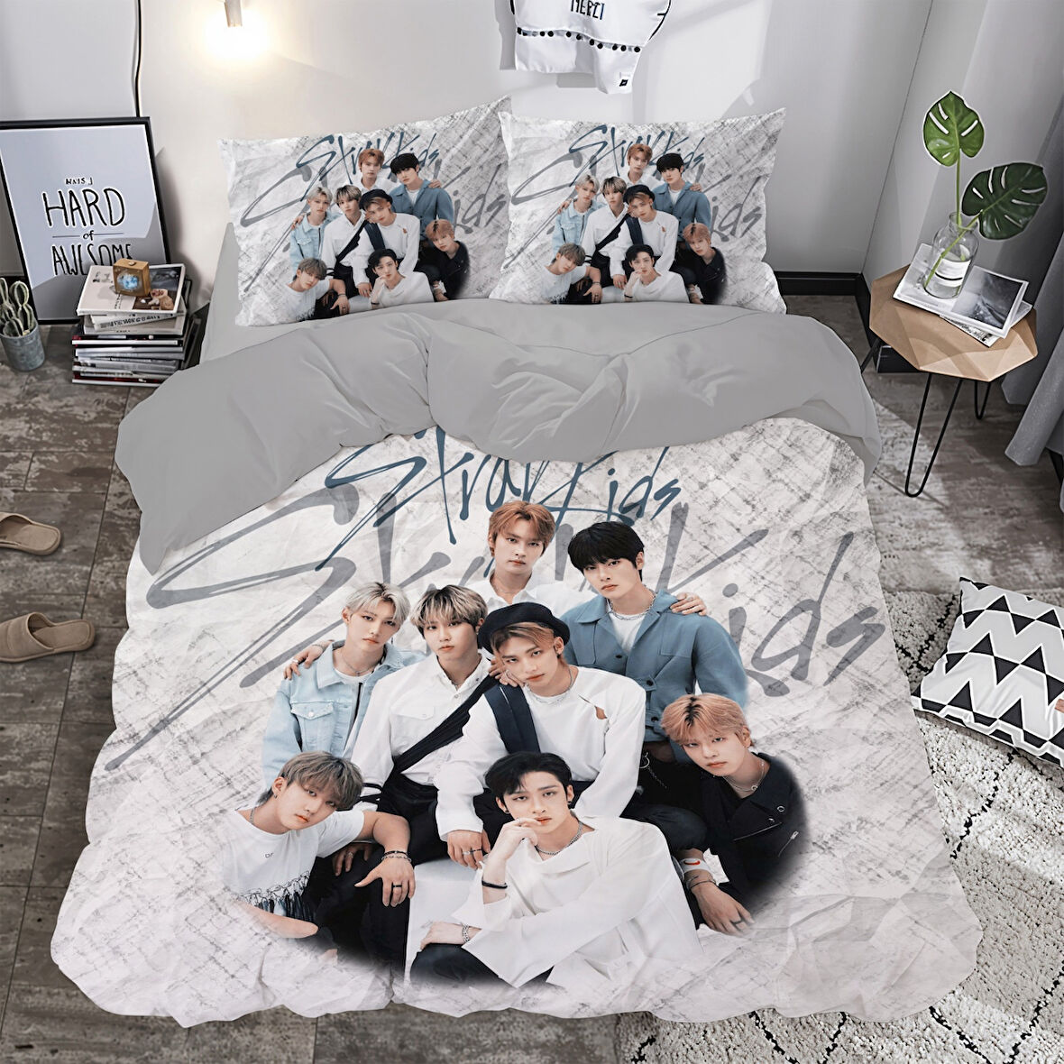 Stary Kids Temalı Baskılı Çift Kişilik Nevresim Takımı