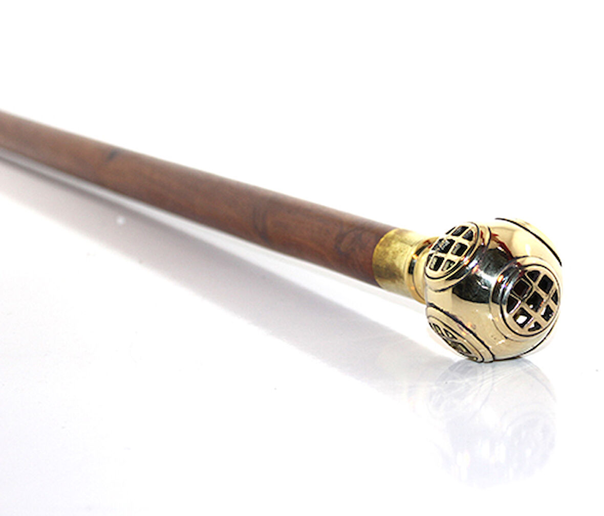 Pirinç Dalgıç Başlığı Baston