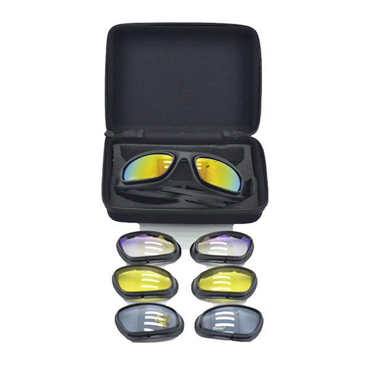 Çok Lensli Tactical Gözlük Seti