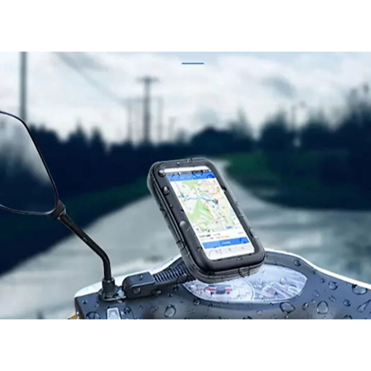 Su Geçirmez Motosiklet Telefon Tutucu