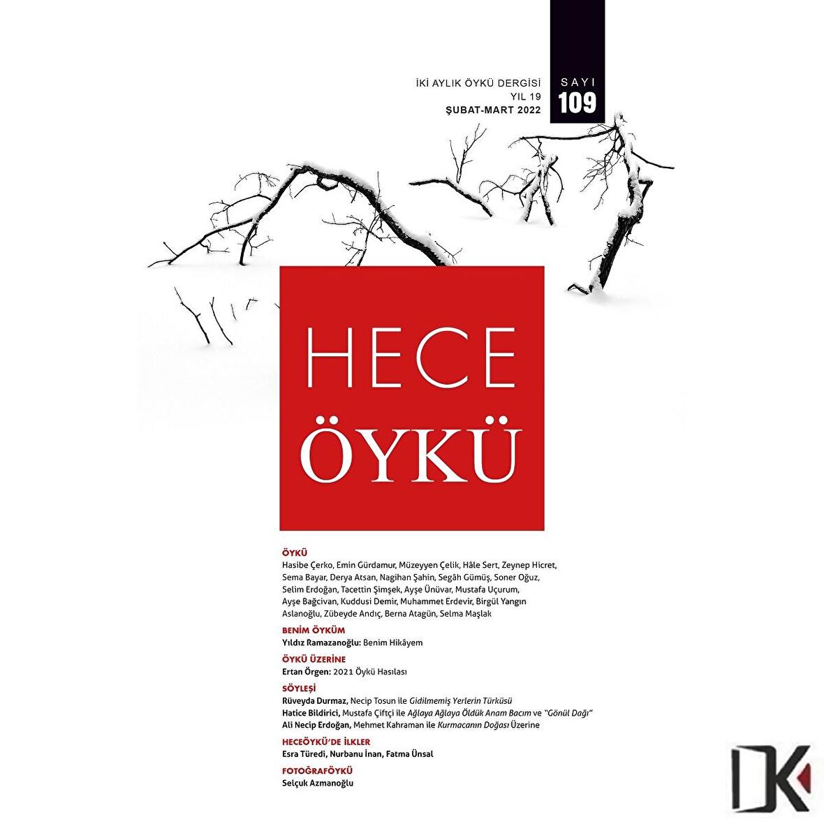 Hece Öykü 109.Sayı Şubat-Mart 2022