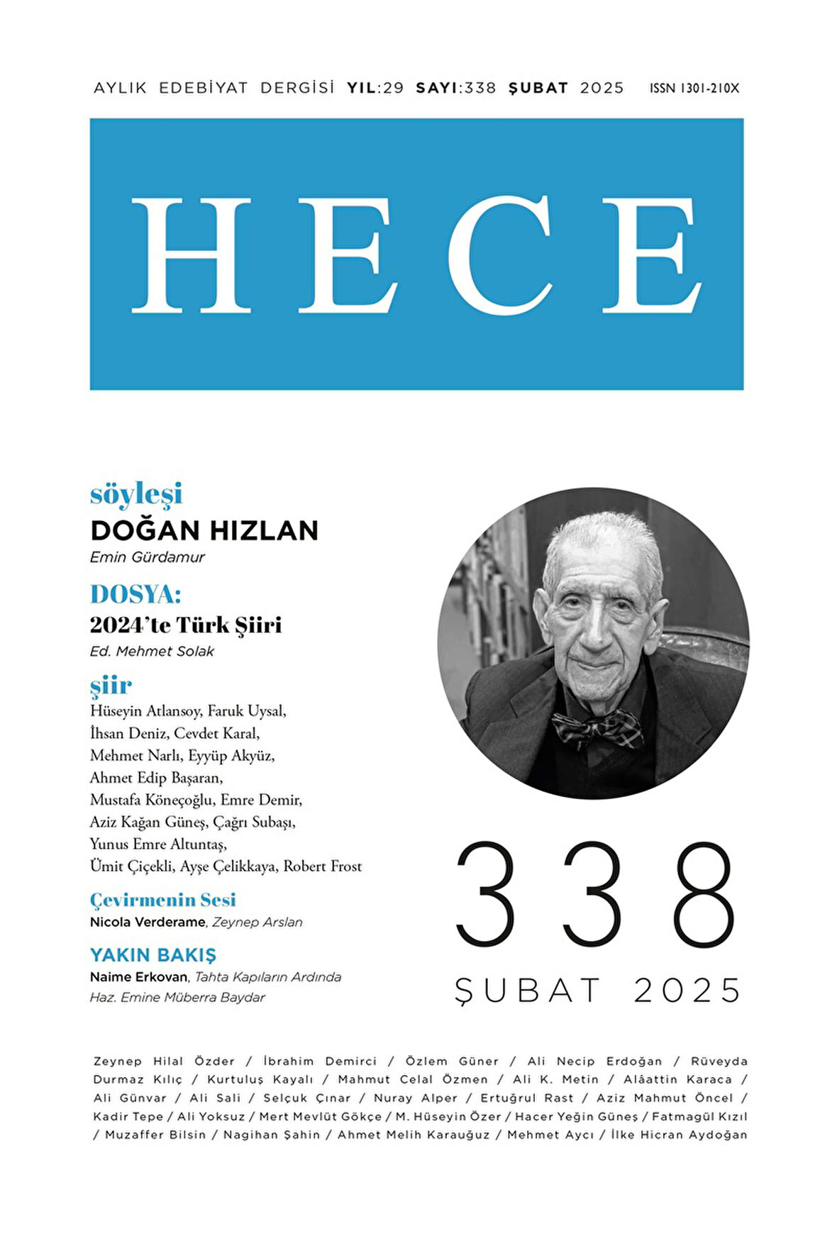 Hece Dergi 338.Sayı Şubat 2025