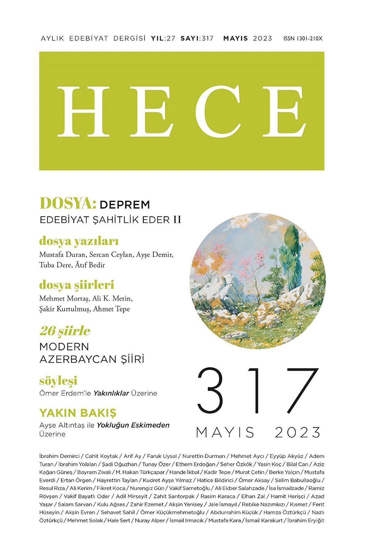 Hece 317.Sayı Mayıs 2023