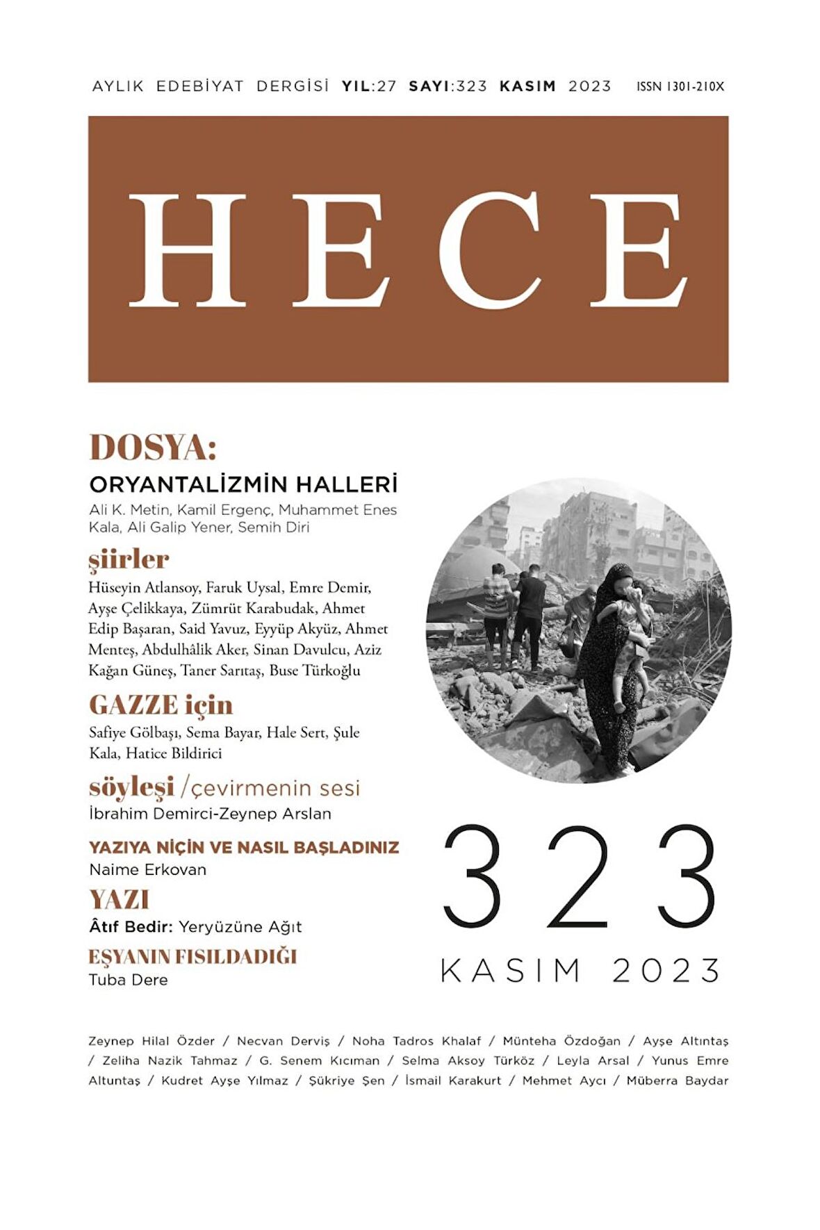 Hece 323.Sayı Kasım 2023