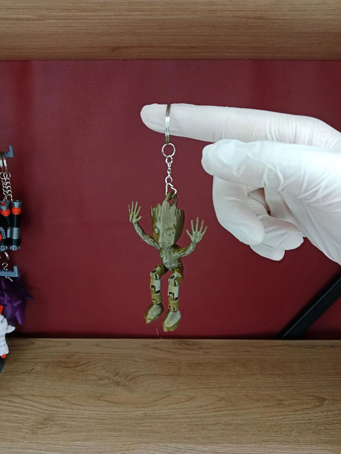 3D Üretim Bebek Groot Anahtarlık – Çoklu Model Seçeneği ile Hediyelik Ürün