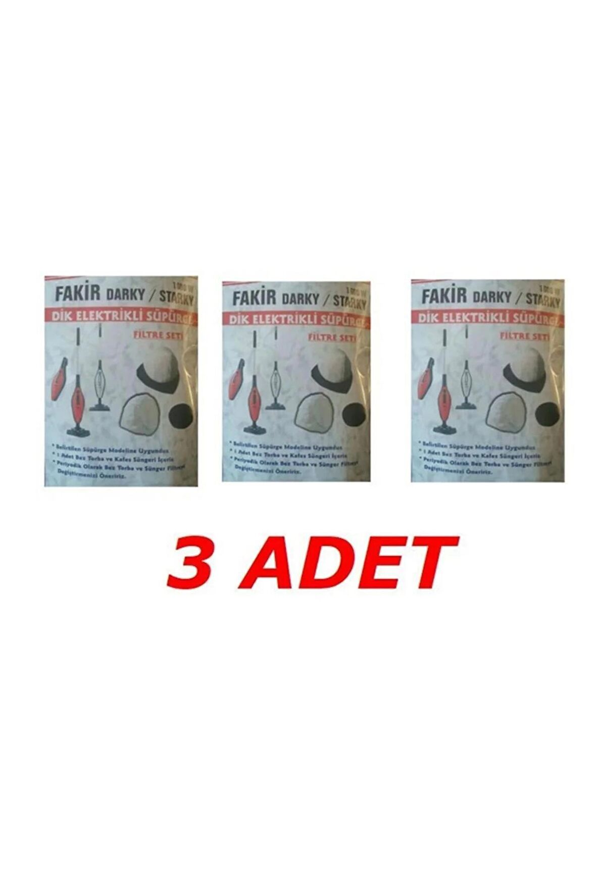 Fakir Darky Elektirikli Süpürge Toz Torbası 3 Adet
