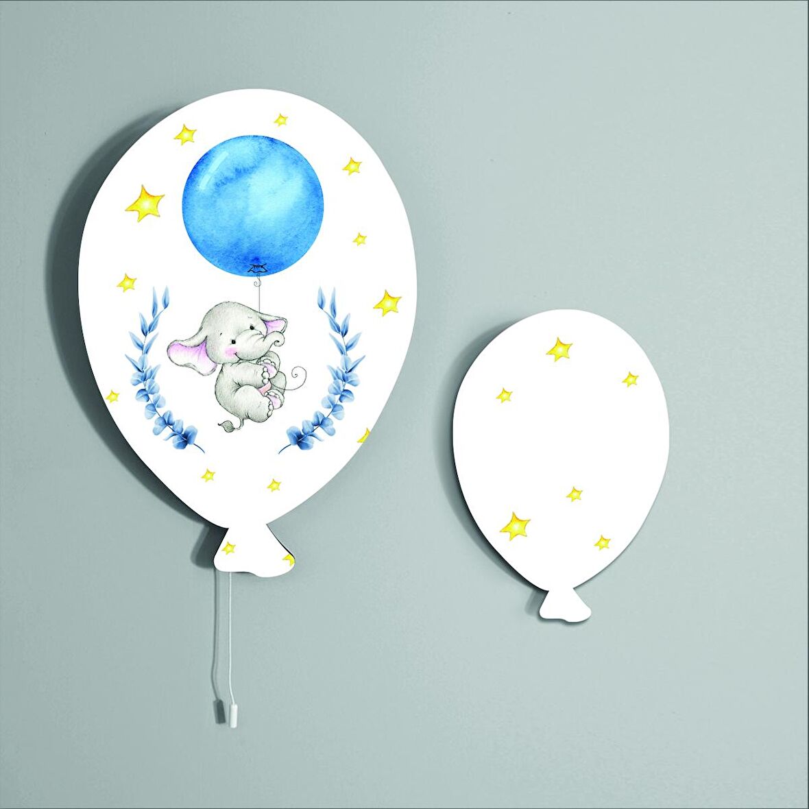 Bebek Çocuk Yatak Odası İkili Balon Dekoratif Duvar Dekorasyon Ürünleri Model 066