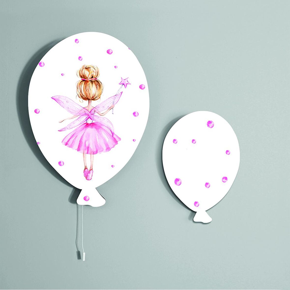 Bebek Çocuk Yatak Odası İkili Balon Dekoratif Duvar Dekorasyon Ürünleri Model 0246