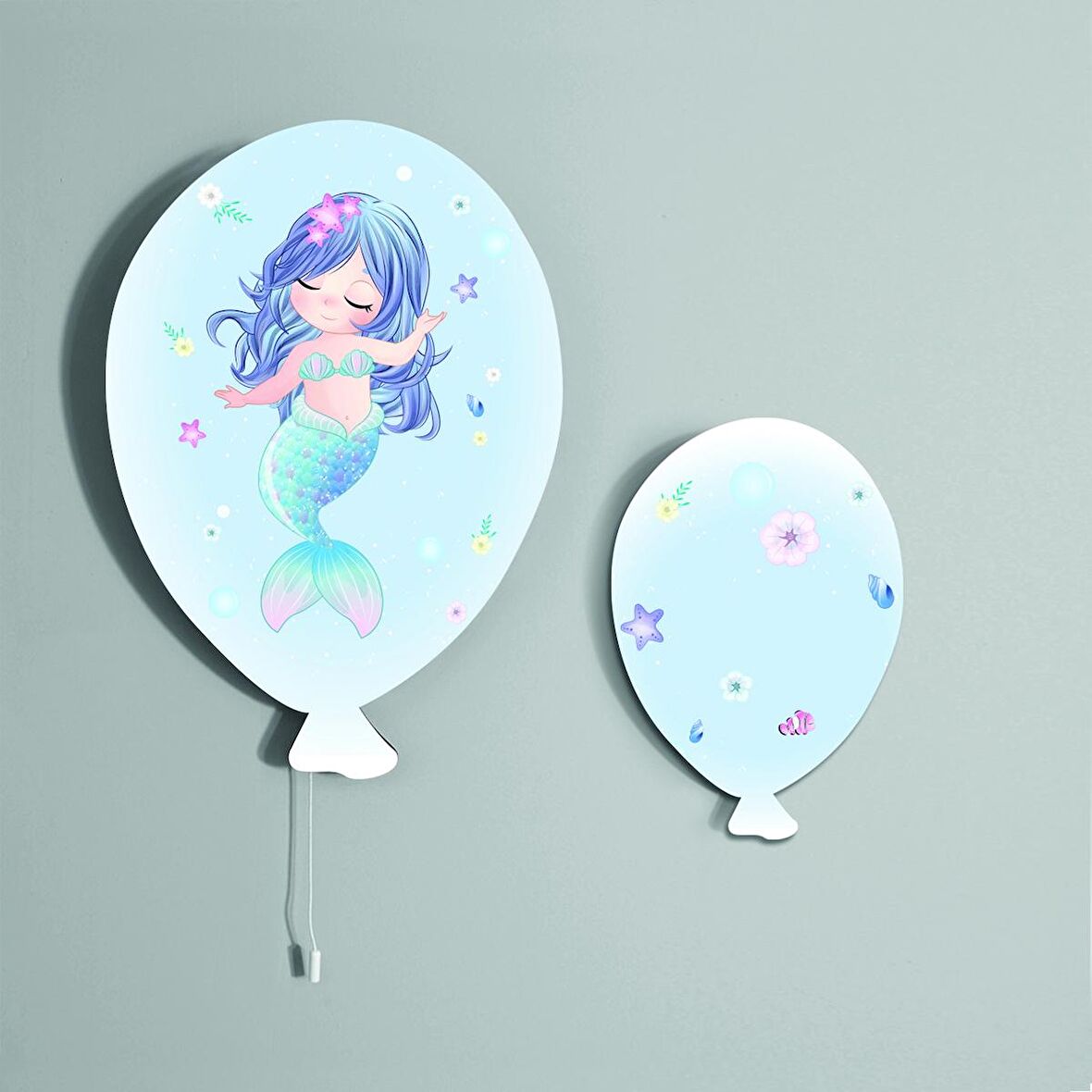 Bebek Çocuk Yatak Odası İkili Balon Dekoratif Duvar Dekorasyon Ürünleri Model 0249