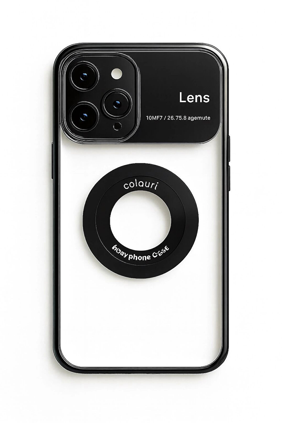 İphone 15 Pro Max Kılıf Kamera Korumalı Magsafe Colourl Siyah