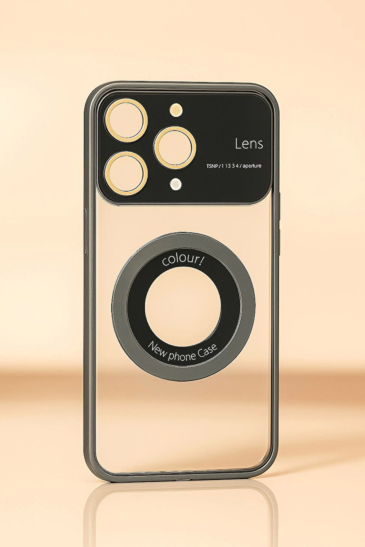 İphone 15 Pro Kılıf Kamera Korumalı Magsafe Colourl Gümüş