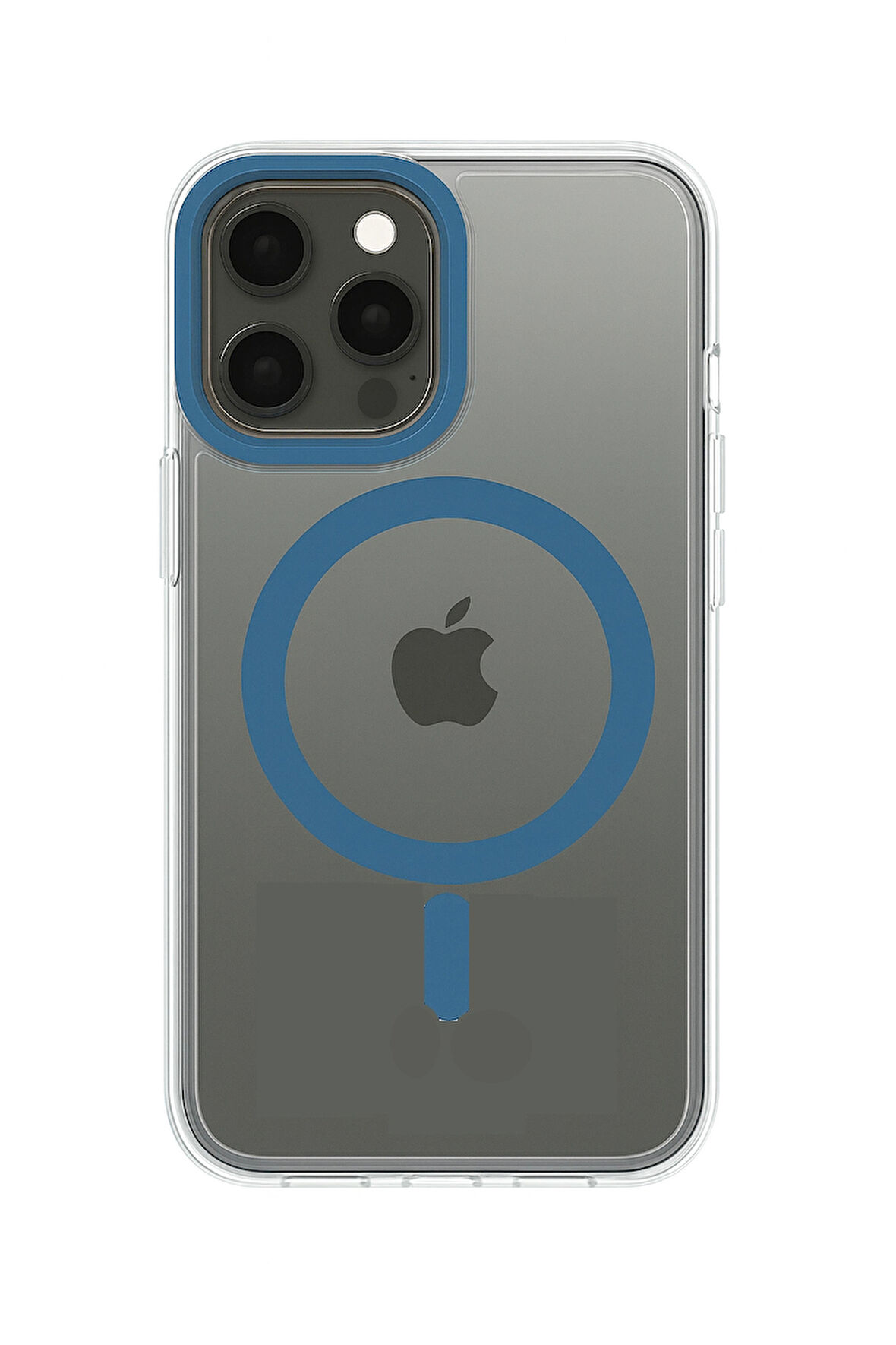 İphone 15 Pro Max Kılıf Kamera Korumalı Magsafe Şeffaf Buz Mavisi
