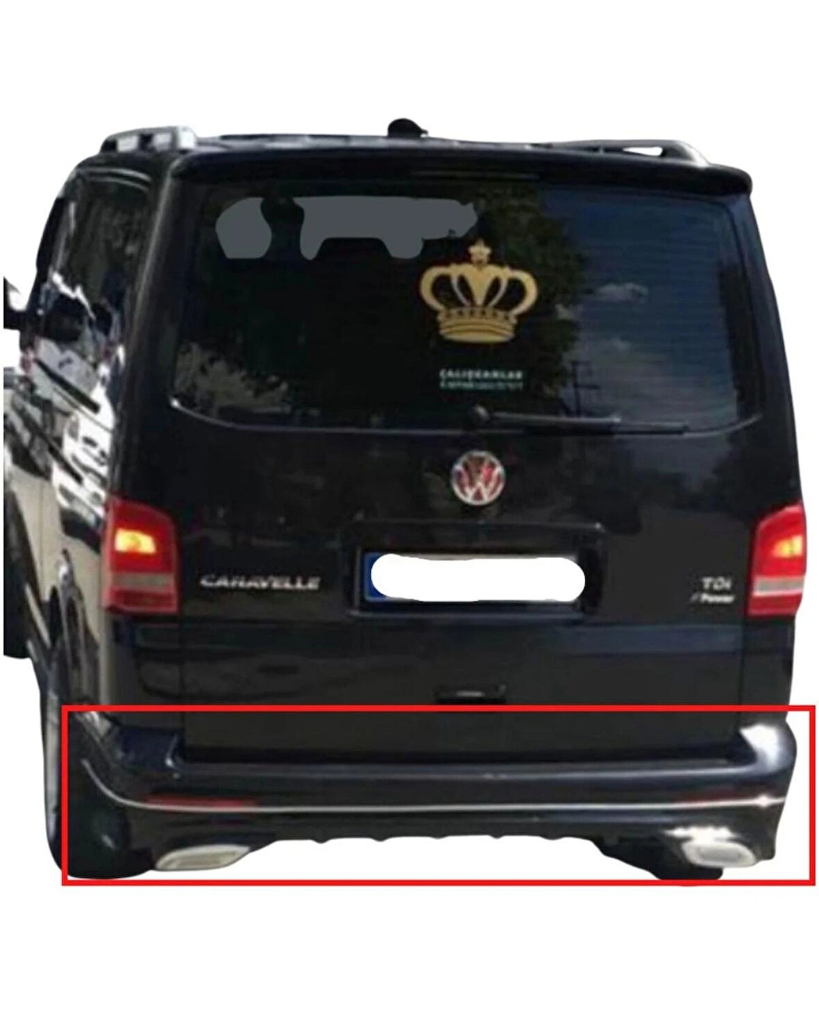 TRANSPORTER T5-T6 2005-2014 ARKA TAMPON EKİ (( BOYASIZ ))