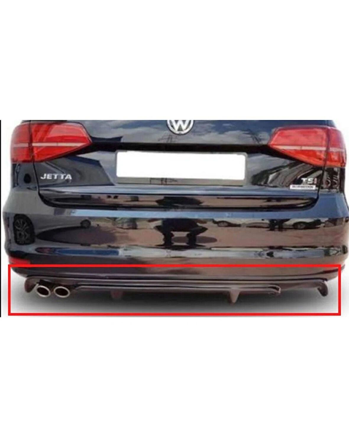  JETTA MK 6.5 2015-2018 DİFÜZÖR (( PARLAK SİYAH ))