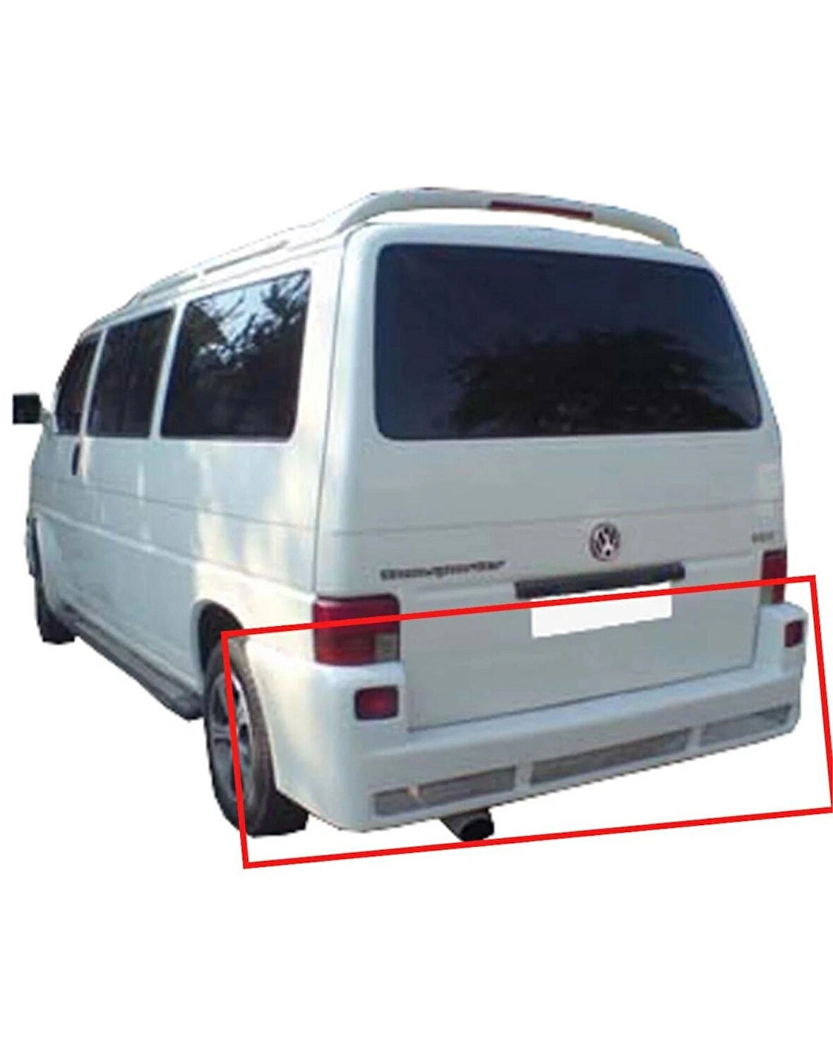 TRANSPORTER T4 ARKA TAMPON GİYDİRME (( BOYASIZ ))