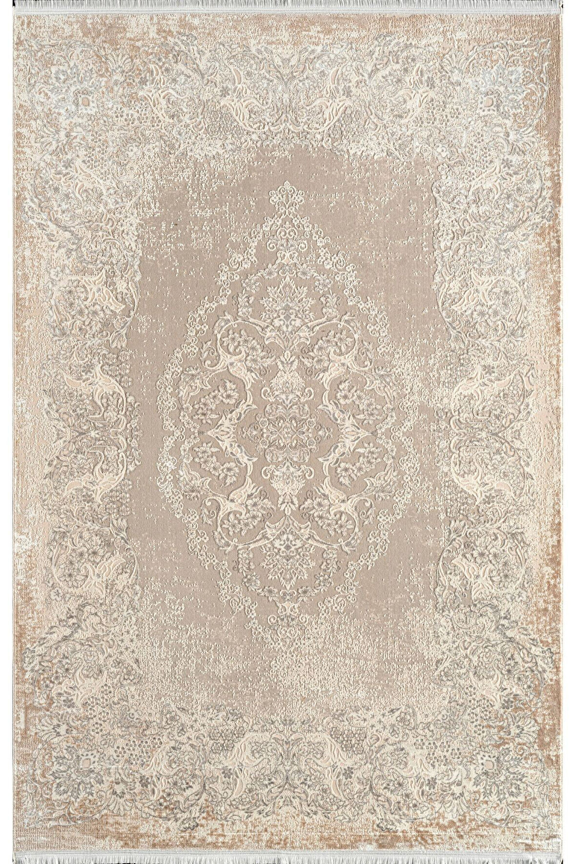 Pierre Cardin Pier Zen HG01B Krem Vizon Viskon Akrilik Yumuşak Leke Tutmaz Silinebilir Halı