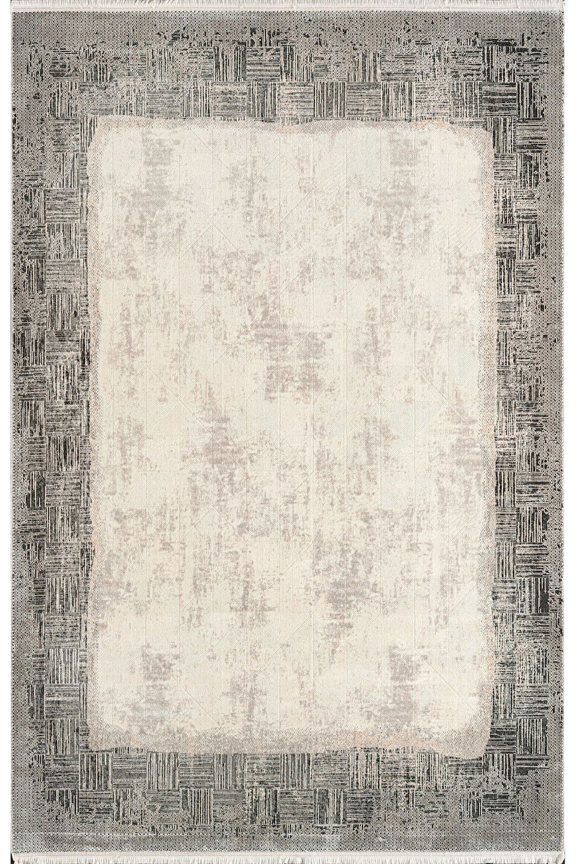 Pierre Cardin Pier Zen HG02A Krem Gri Viskon Akrilik Yumuşak Leke Tutmaz Silinebilir Halı