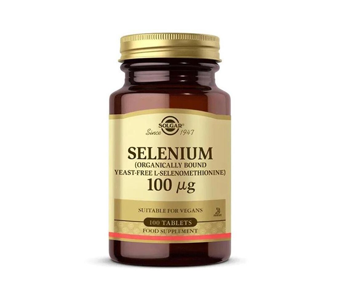 Solgar Selenium 100 Mcg Selenyum 100 Veg Tablet-SKT:06/2025