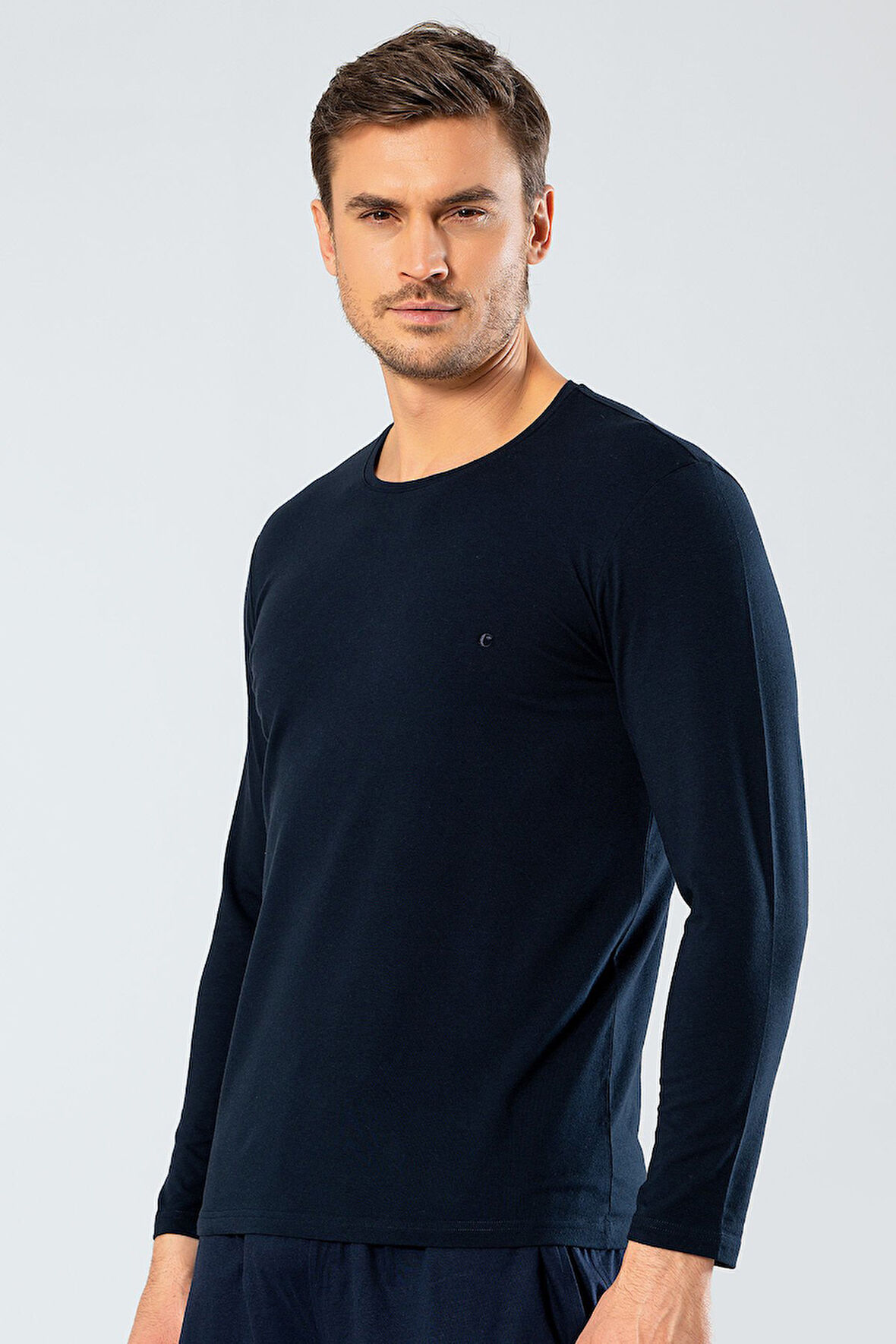 Cacharel Erkek Uzun Kollu T-Shirt 1333/Lacivert