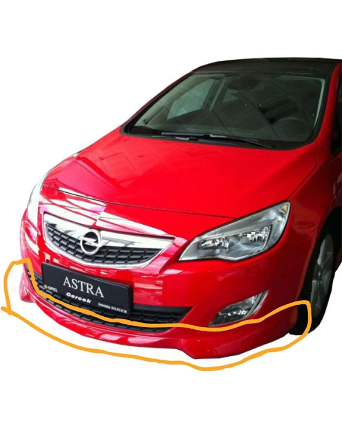 Opel Astra J HB (2011-2013) Makyajsız Stainmetz Ön Tampon Ek (Plastik) (( BOYASIZ ))