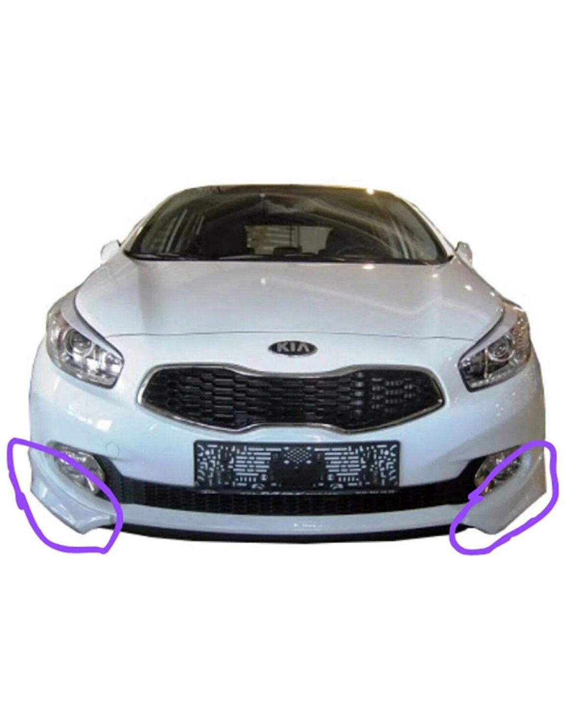 Kia Ceed (2013-2016) Ön Tampon Flap (Plastik) (( BOYASIZ ))