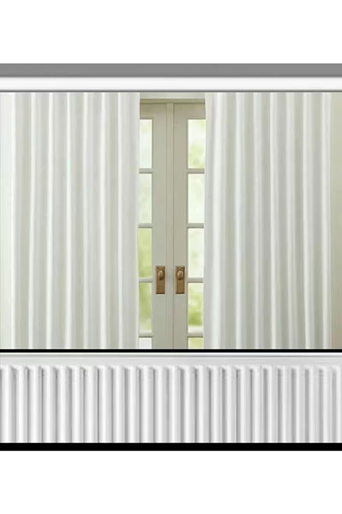 İSTANBUL PERDE/ Hazır güneşlik, ekru (kırık Beyaz) renk, kısa boy