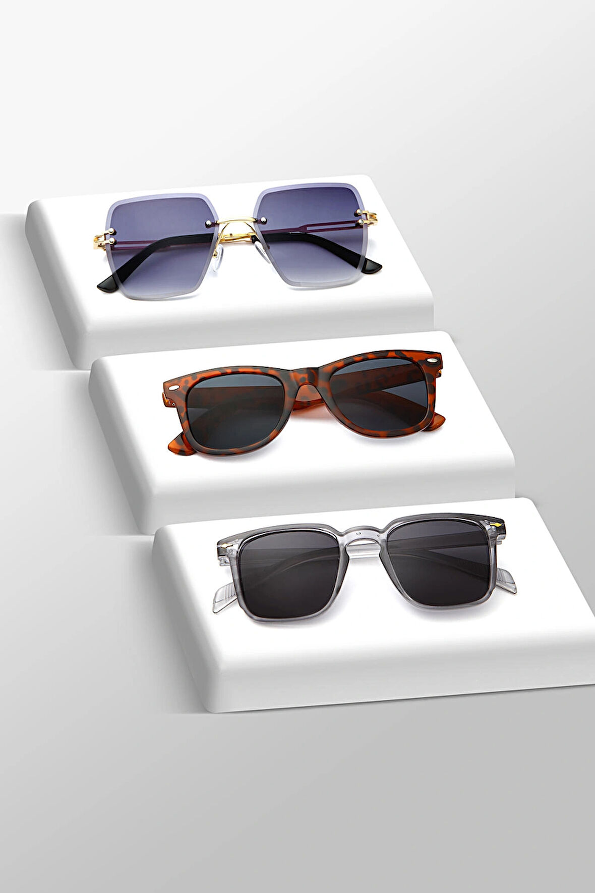 UNISEX GÜNEŞ GÖZLÜĞÜ 3'LÜ SET