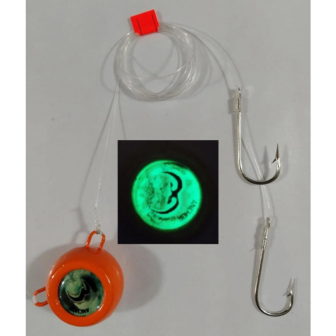 Melek Gözü Büyük Balık Takımı (ORKİNOS -FANGRİ - SİNARİT - AKYA - GRIDA VS) UV FOSFOR 150 GR TURUNCU