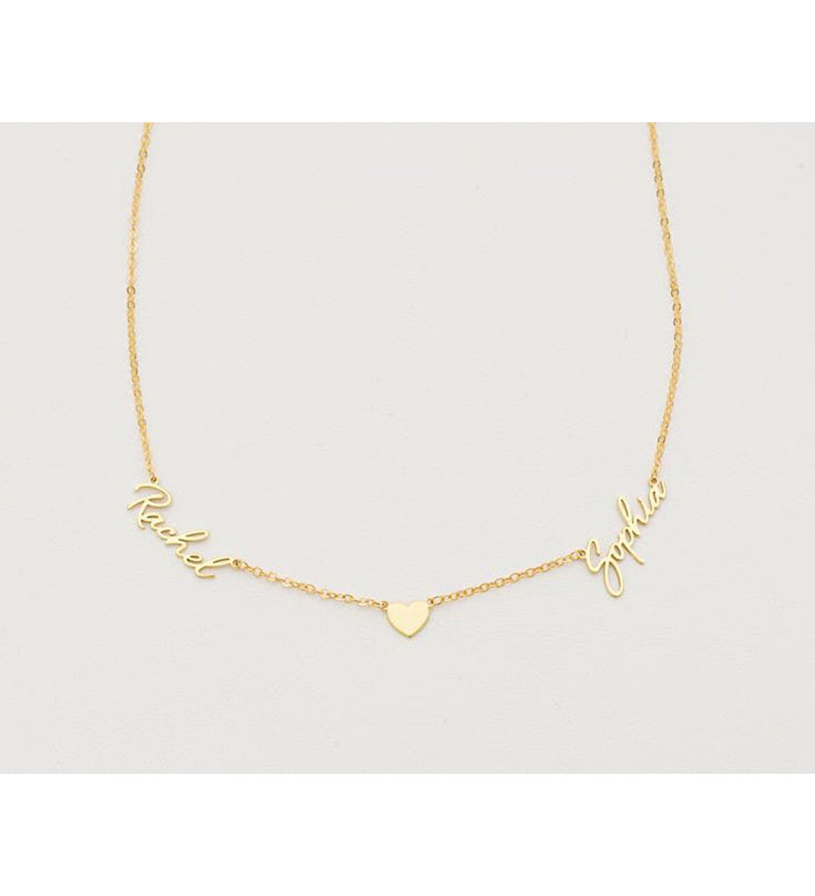 KALPLİ İKİ İSİM KOLYE GÜMÜŞ KİŞİYE