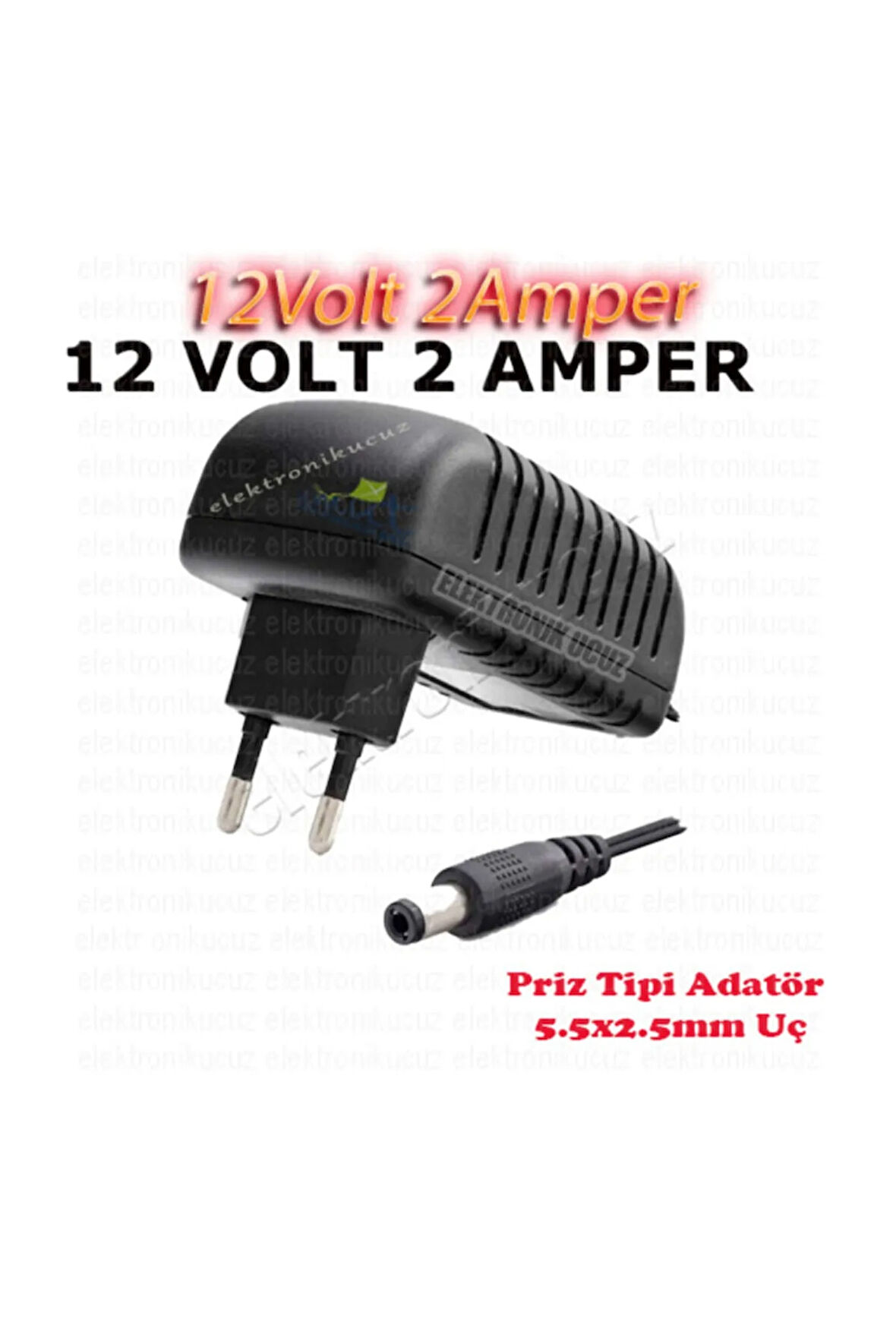 UmUt_12v 2a Plastik Kasa Led Güvenlik Kamera Adaptör -ELECTRONİC CHEAP-elektronikucuz-