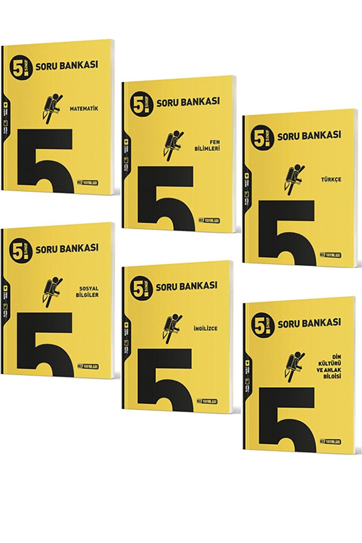 5. Sınıf Tüm Dersler Soru Bankası Seti (6 Kitap)