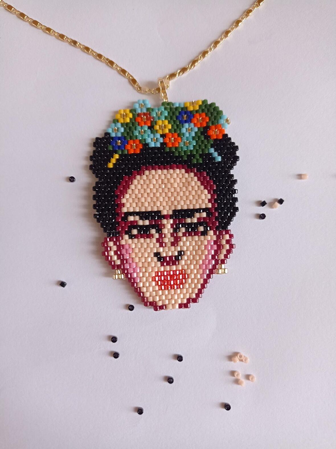 Miyuki frida kahlo kolye