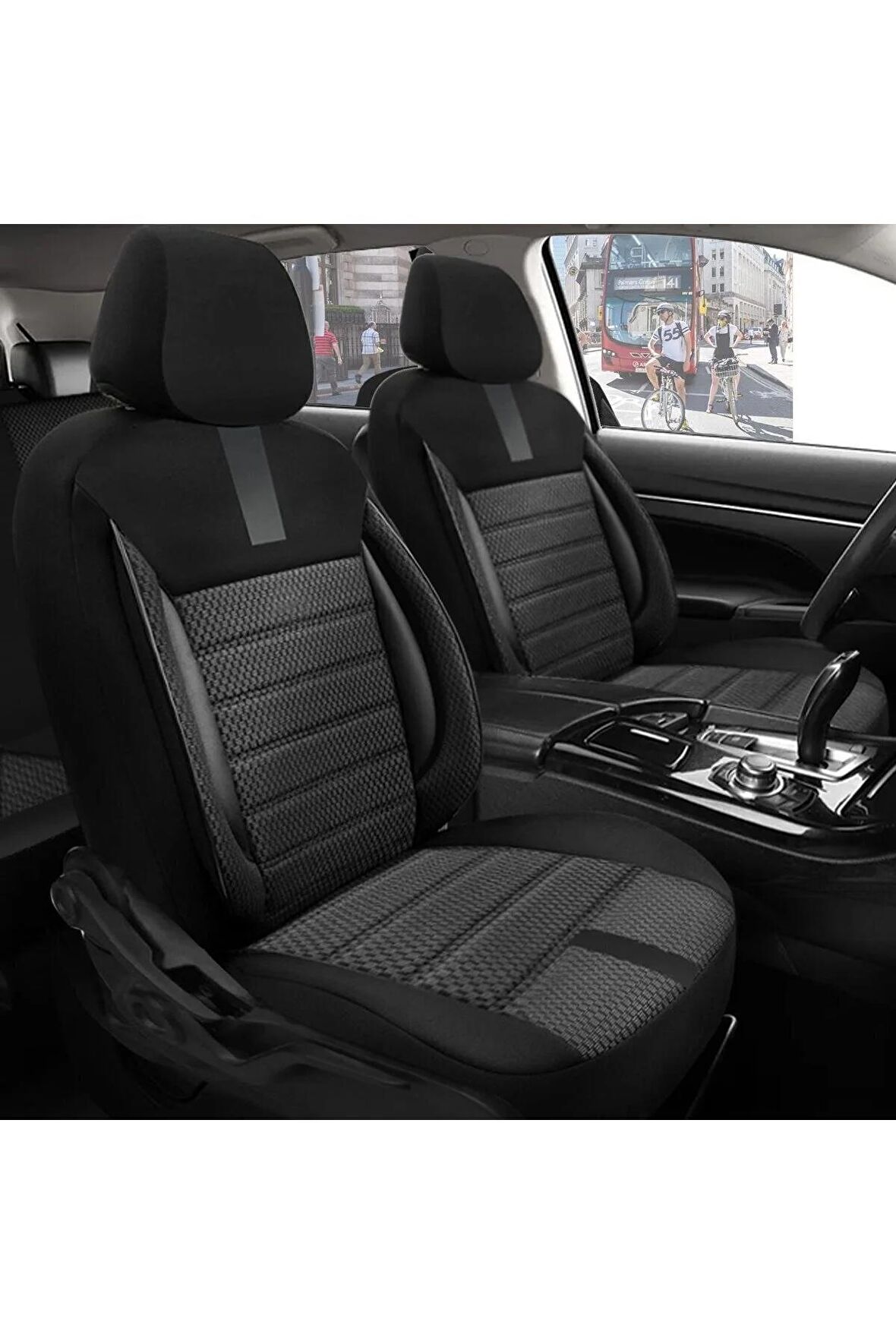Unıversal NMS ONİKS GRİOto Koltuk Kılıfı Fiat Siena Uyumlu Oto Koltuk Kılıfı 57