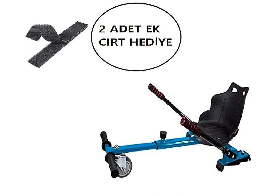 Tüm Modeller Ile Uyumludur Mavi Hoverkart Elektrikli Kaykay Hoverboard Aparatı(2 Adet Yedek Cırt Hediye)