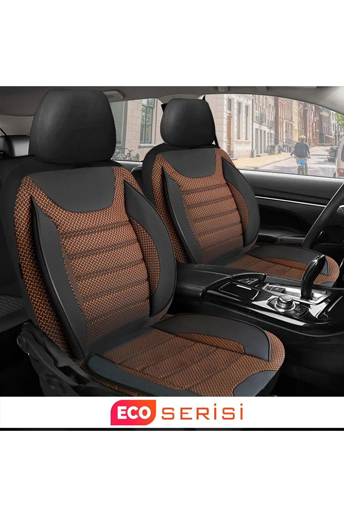 UNİVERSAL KZY ECO Jakar BRONZ Seat Leon 1999-2006 Uyumlu Oto Koltuk Kılıfı