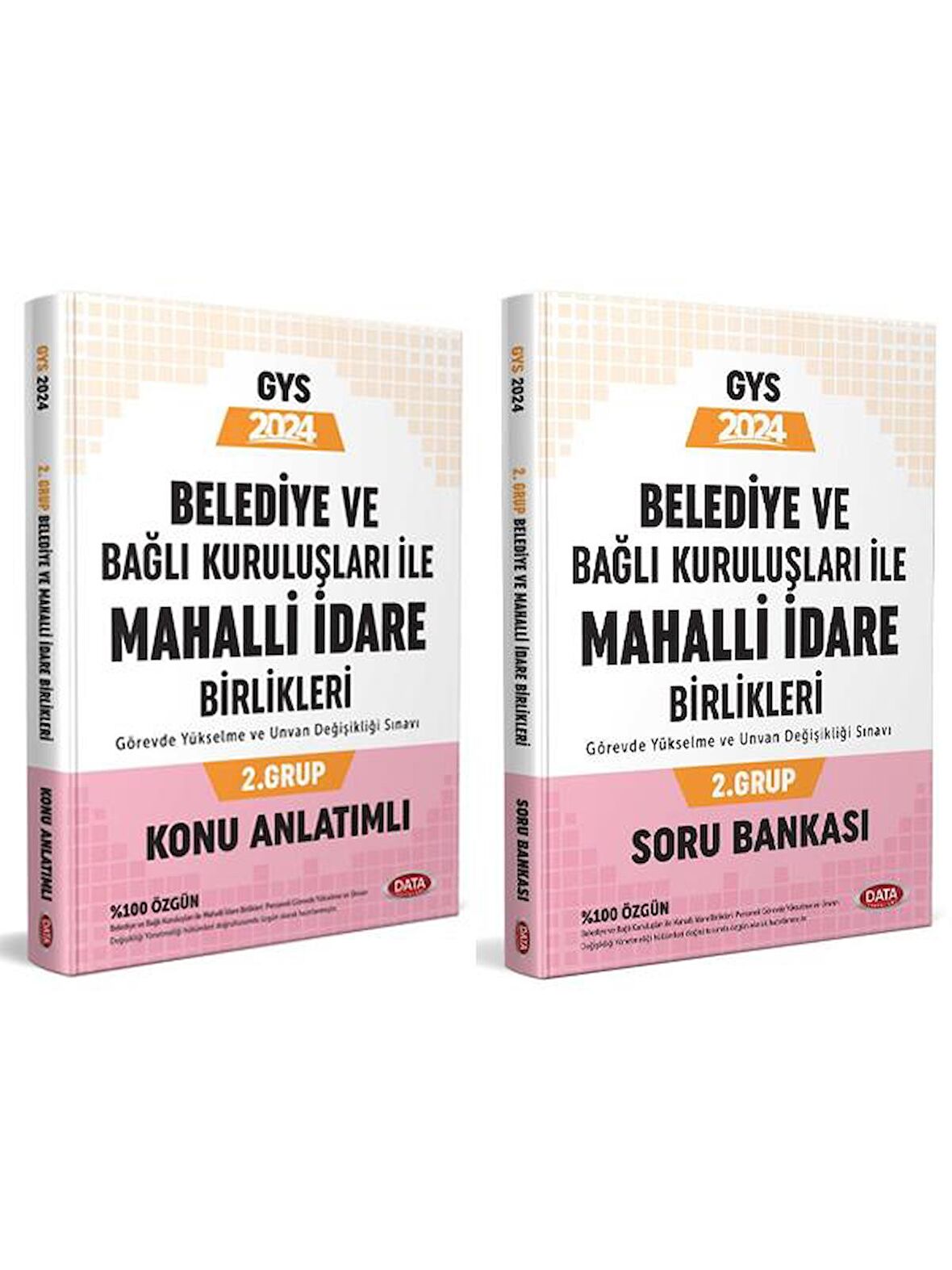 Data 2024 GYS Belediye ve Bağlı Kuruluşları ile Mahalli İdare Birlikleri 2. Grup Konu Soru 2 li Set Görevde Yükselme