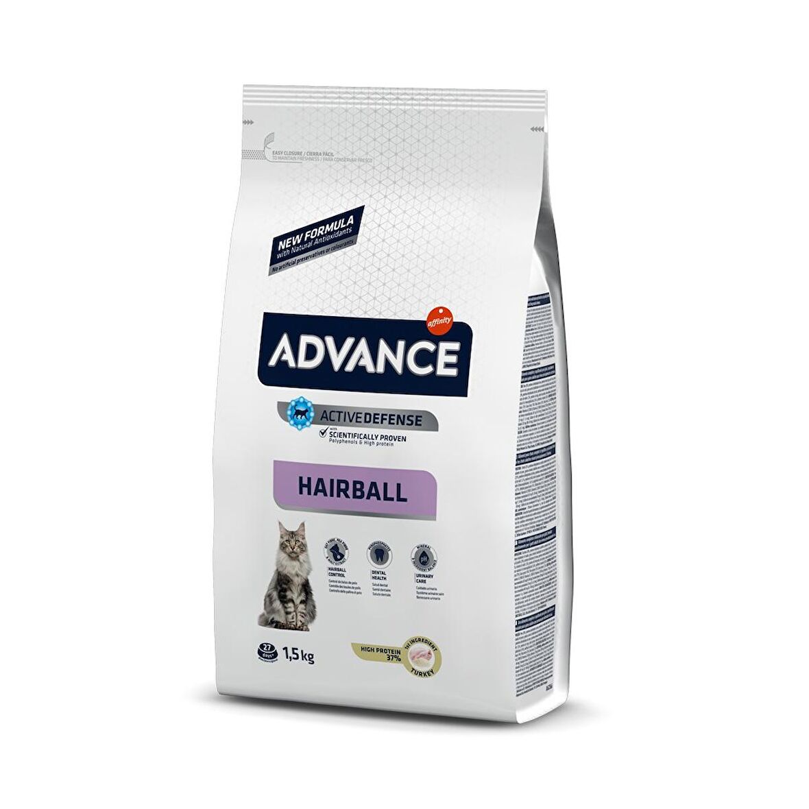 Advance Hairball Tüy Yumağı Önleyen Hindili Yetişkin Kedi Maması 1.5 Kg