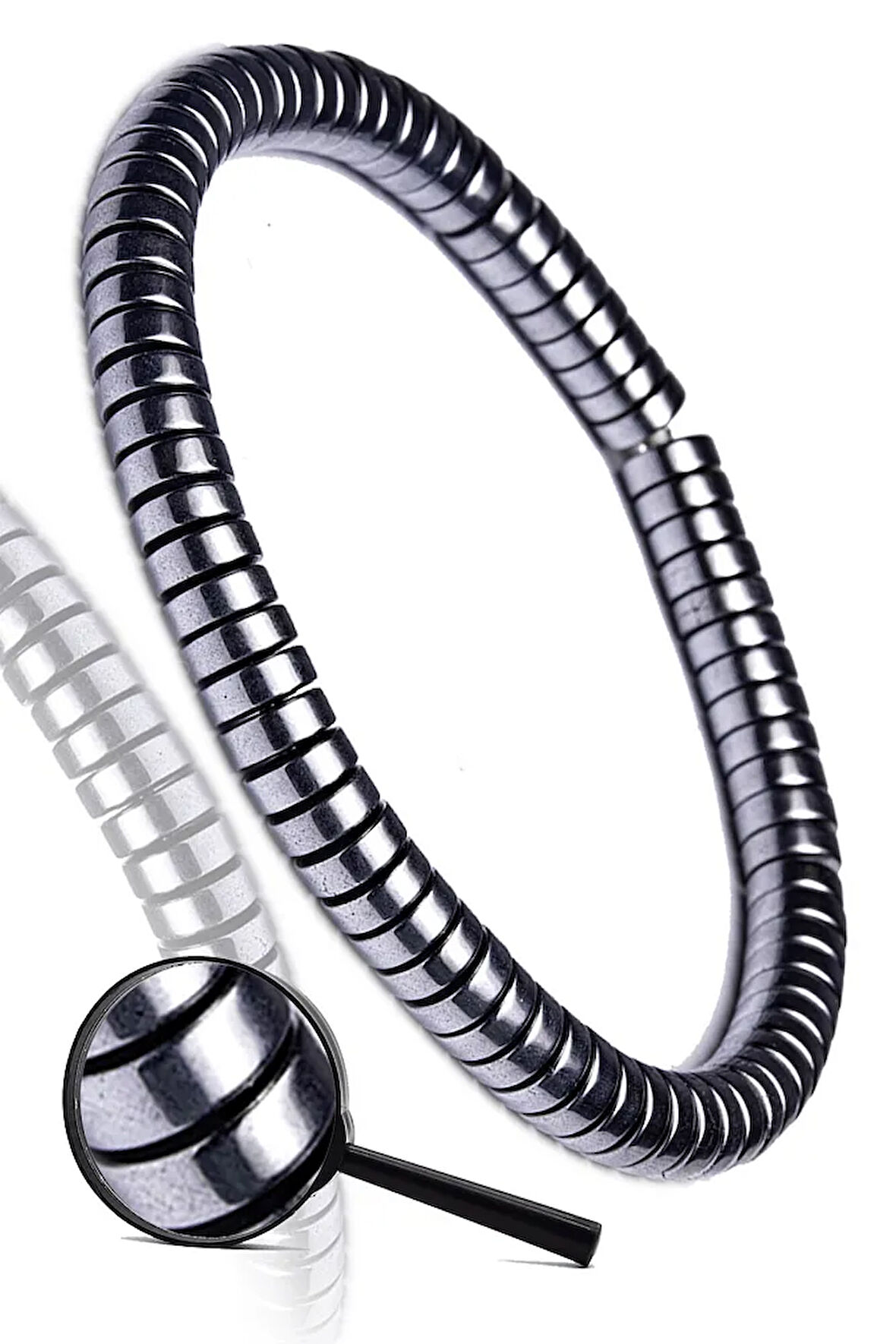 Sertifikalı Aaa+ Hematit Taşı Bileklik - Kararmaz