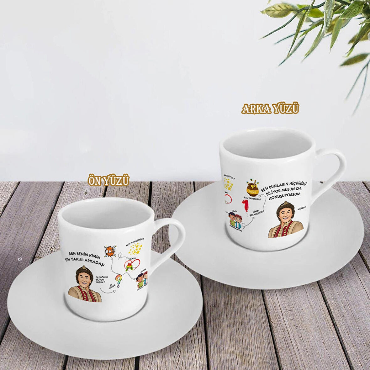 Prens Yerli Tekli Türk Kahvesi Fincanı - Kırık Beyaz - HMK-00117-02
