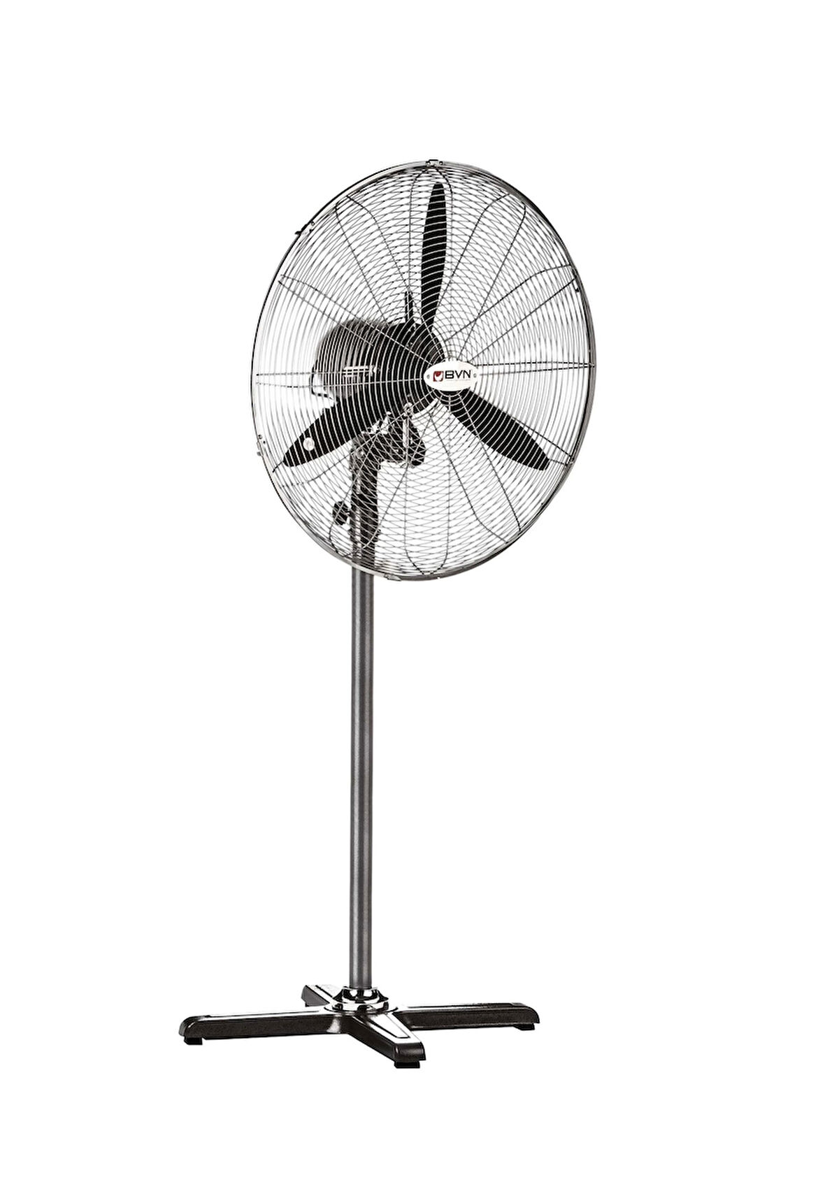 Bahçıvan BSV 500 50cm Siyah 3 Kanatlı Sanayi Tipi Ayaklı Vantilatör