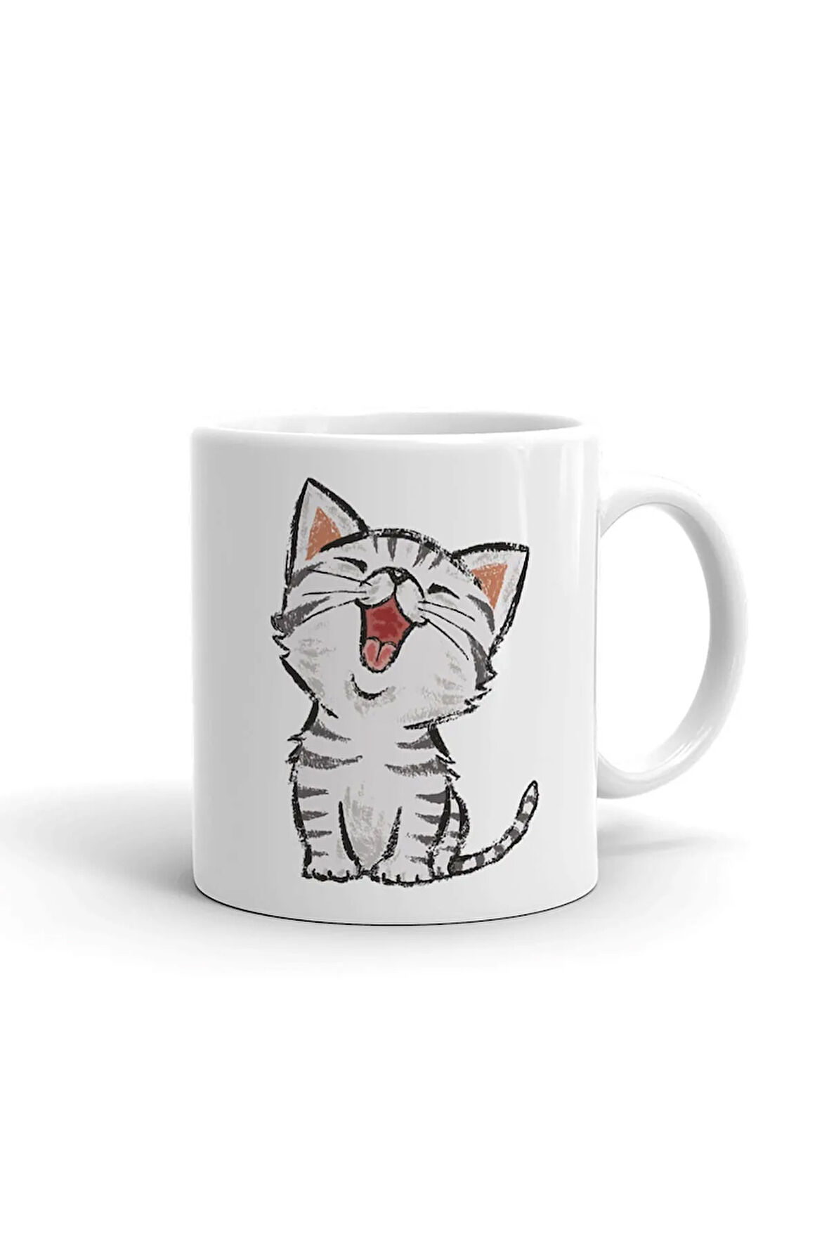 Sevimli Minik Kedi Seramik ithal Porselen Seramik Kupa Bardak